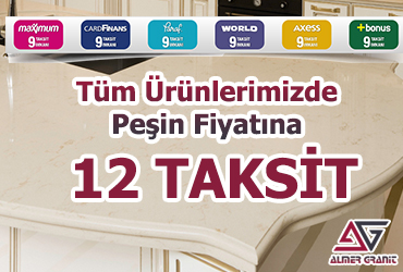 Tüm Ürünlerde 12 taksit